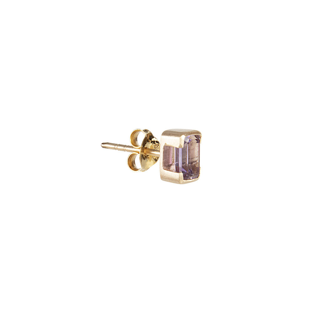 FEBRUARY BIRTHSTONE STUDS - AMETHYST