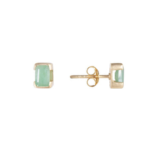 MAY BIRTHSTONE STUDS - EMERALD