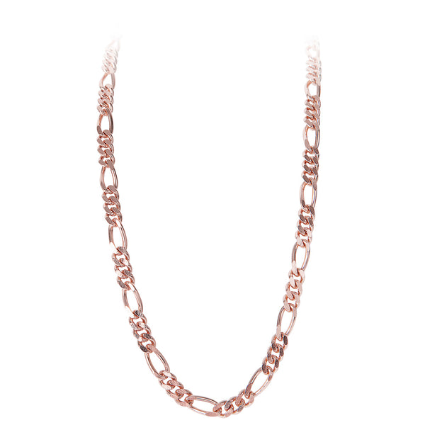 Figaro Chain Necklace - Rose Gold