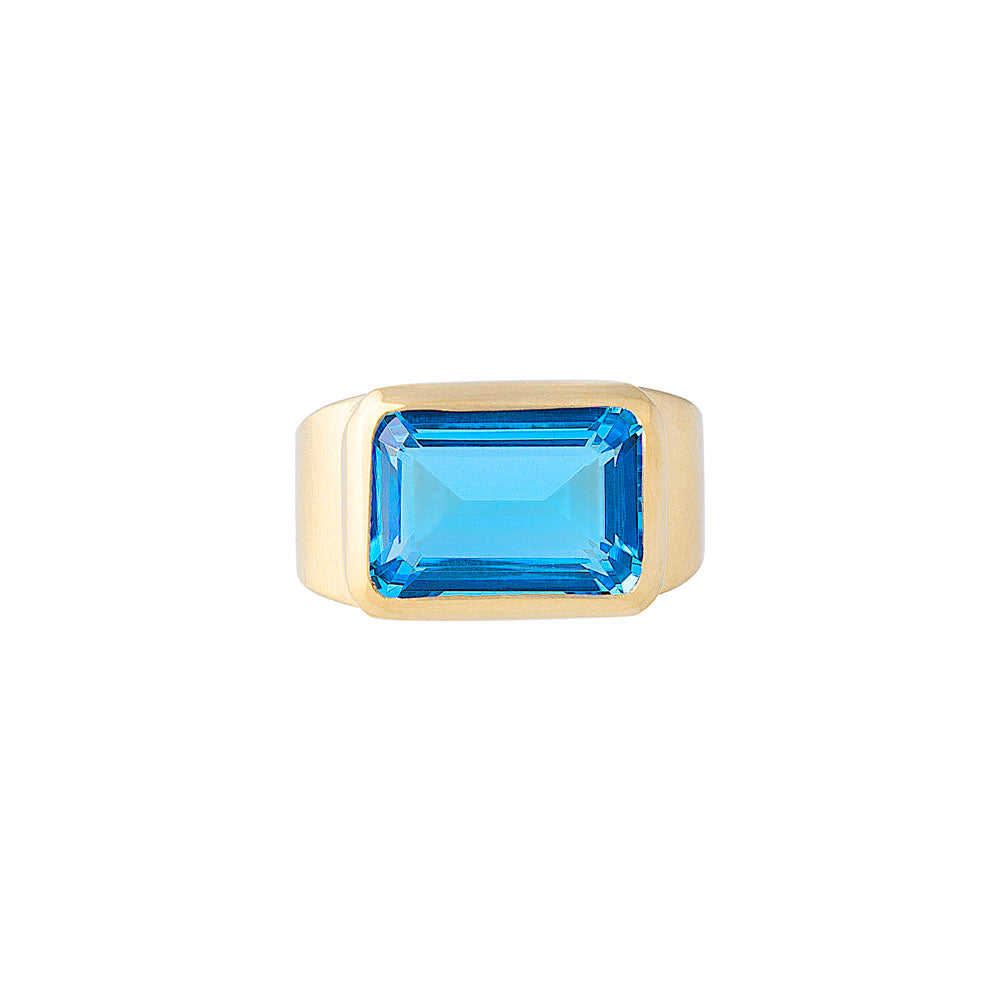 SWISS TOPAZ COCKTAIL RING