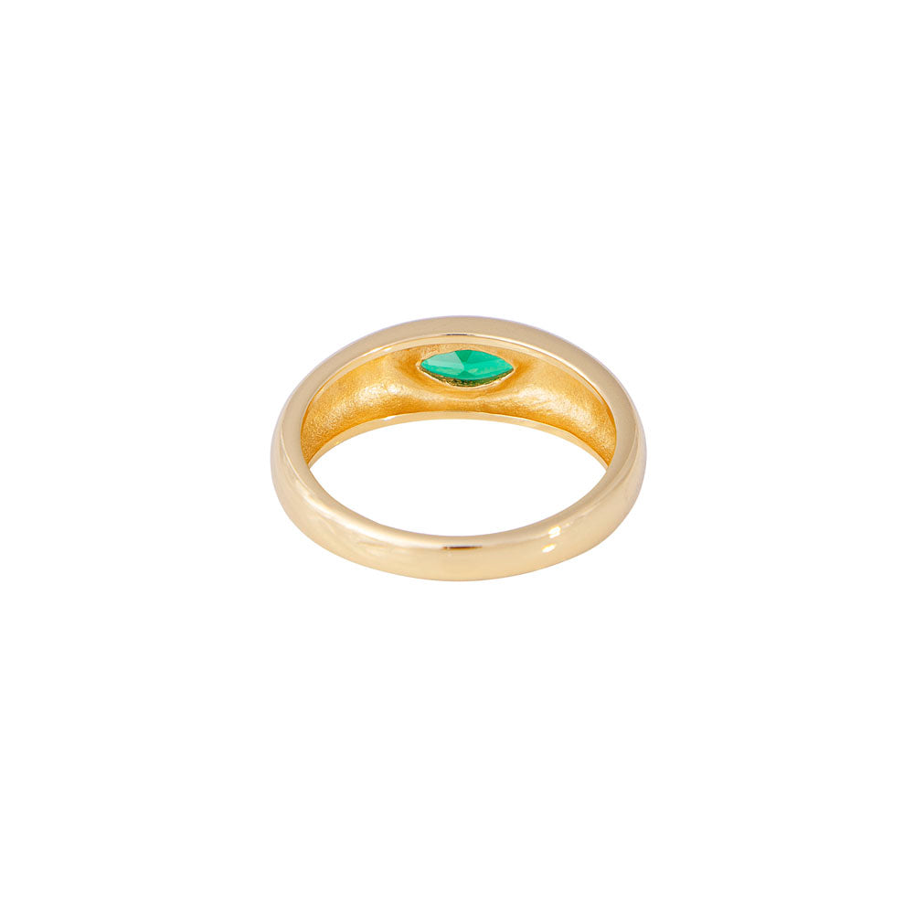 GREEN MARQUISE RING