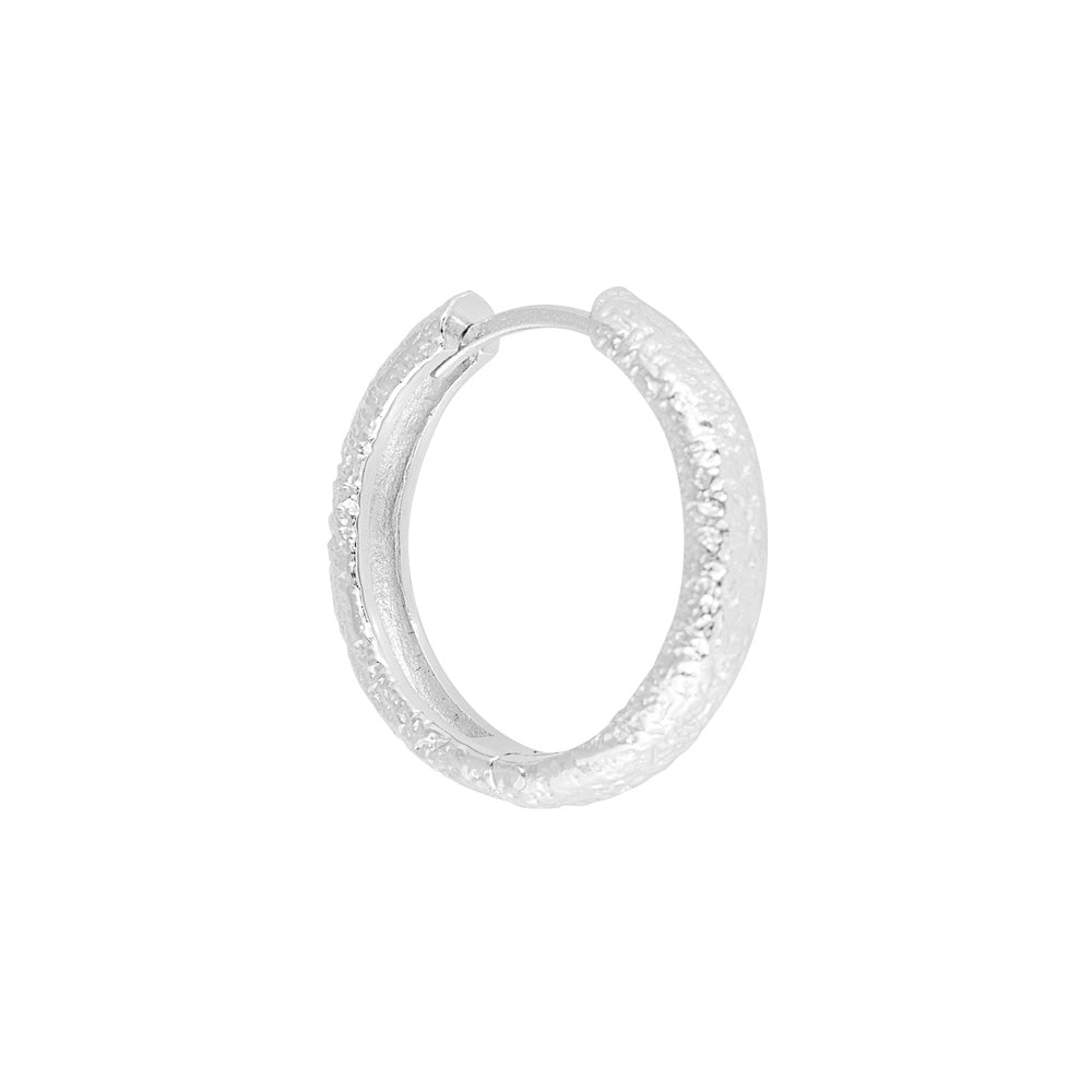 ANTIQUE SILVER MAXI HOOPS