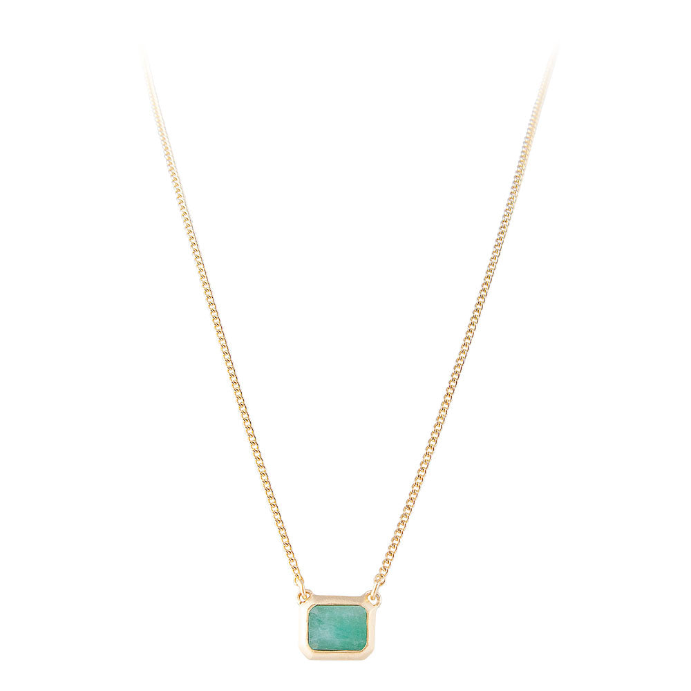 EMERALD DECO NECKLACE