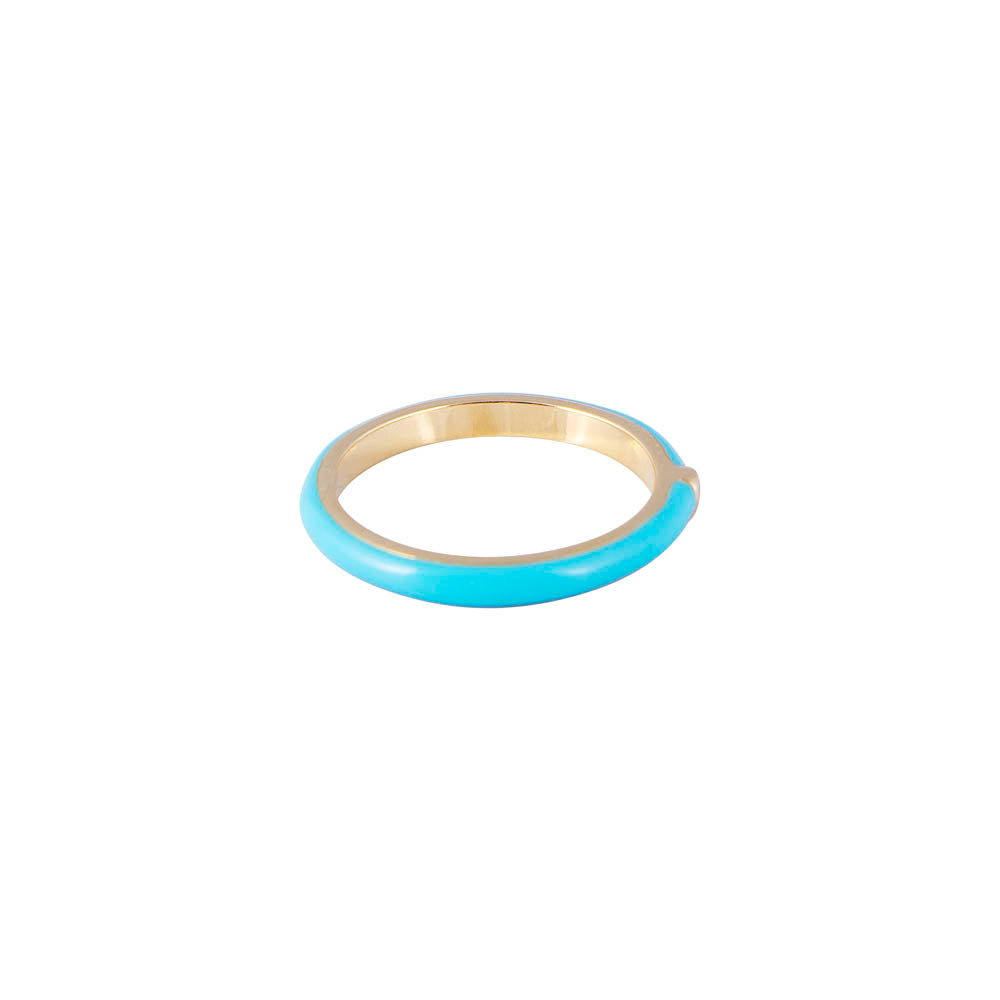 CARIBBEAN ENAMEL STACKER RING