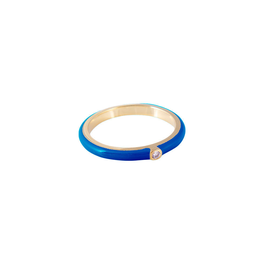 ROYAL ENAMEL STACKER RING
