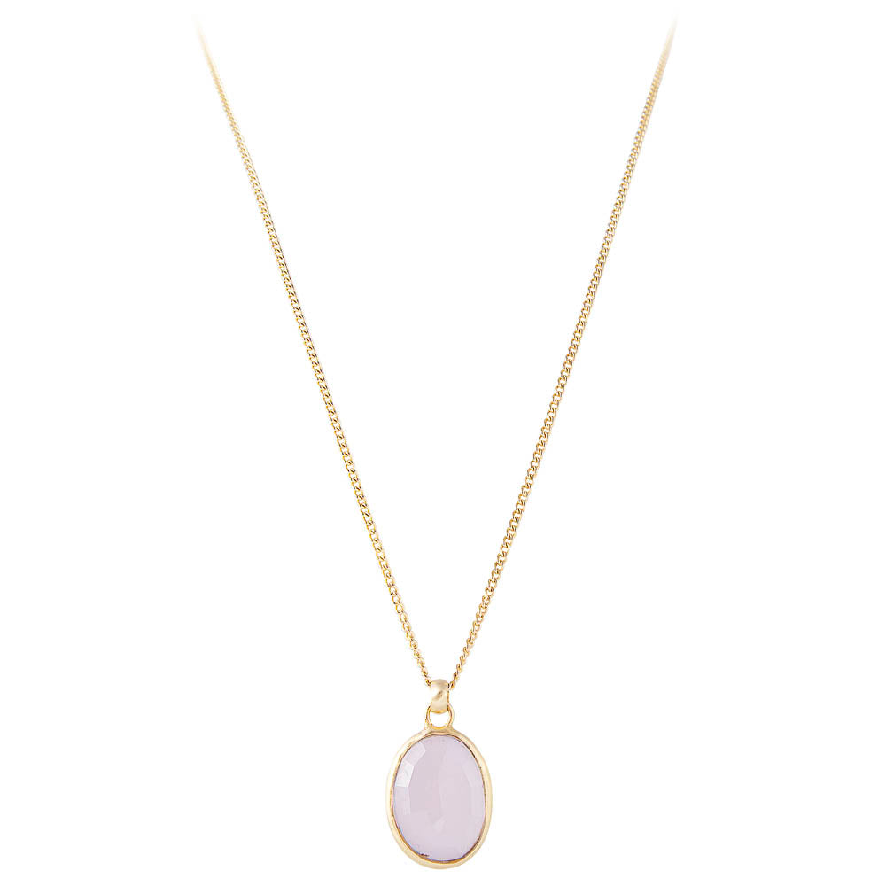 ROSE QUARTZ PENDANT NECKLACE