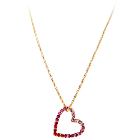 PINK OMBRE HEART NECKLACE