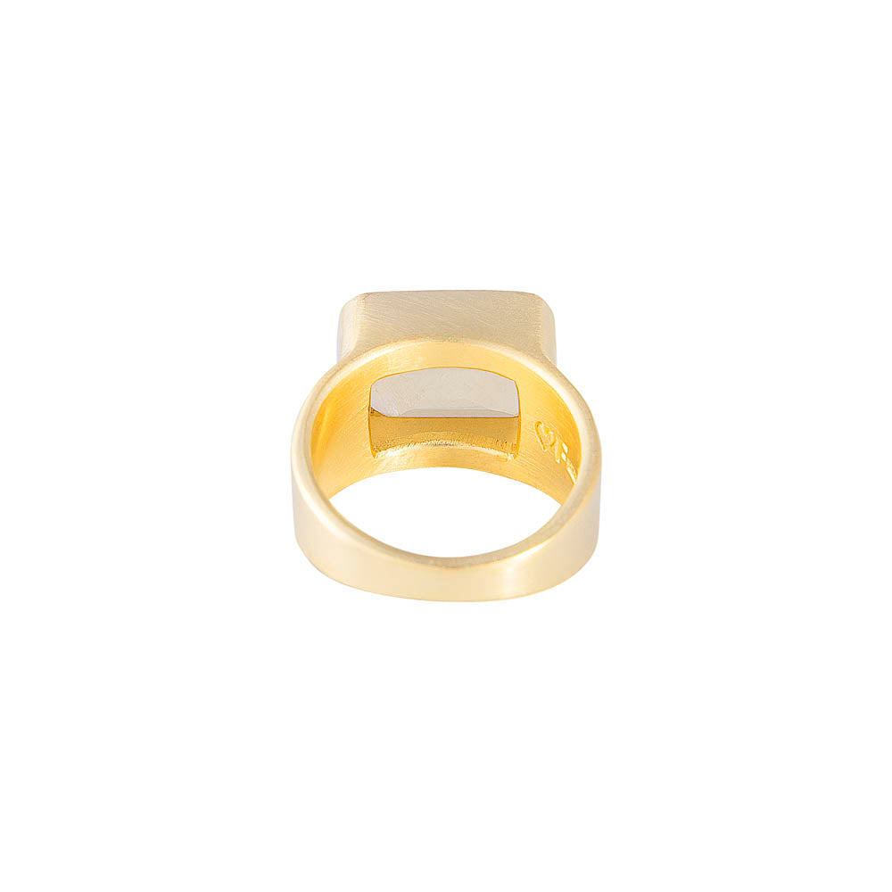 WHITE MOONSTONE COCKTAIL RING