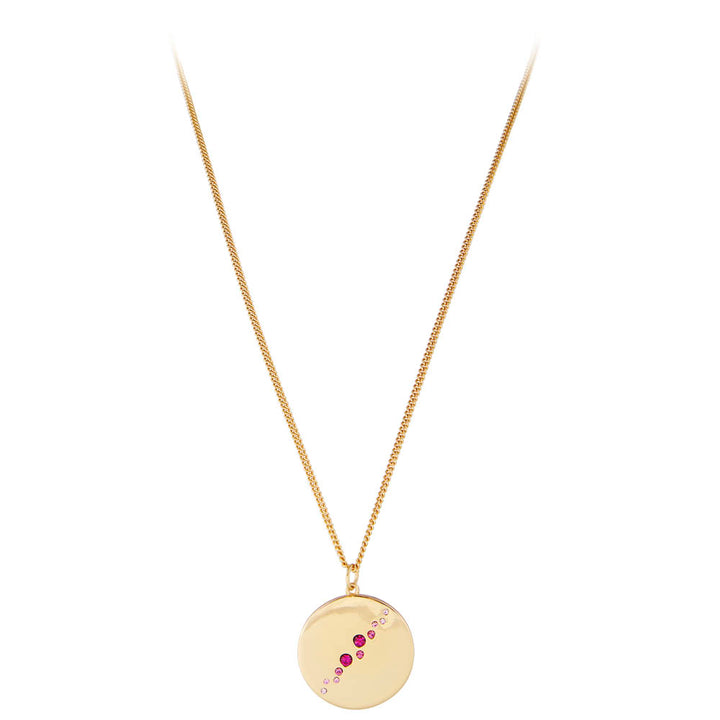 PINK OMBRE PENDANT NECKLACE