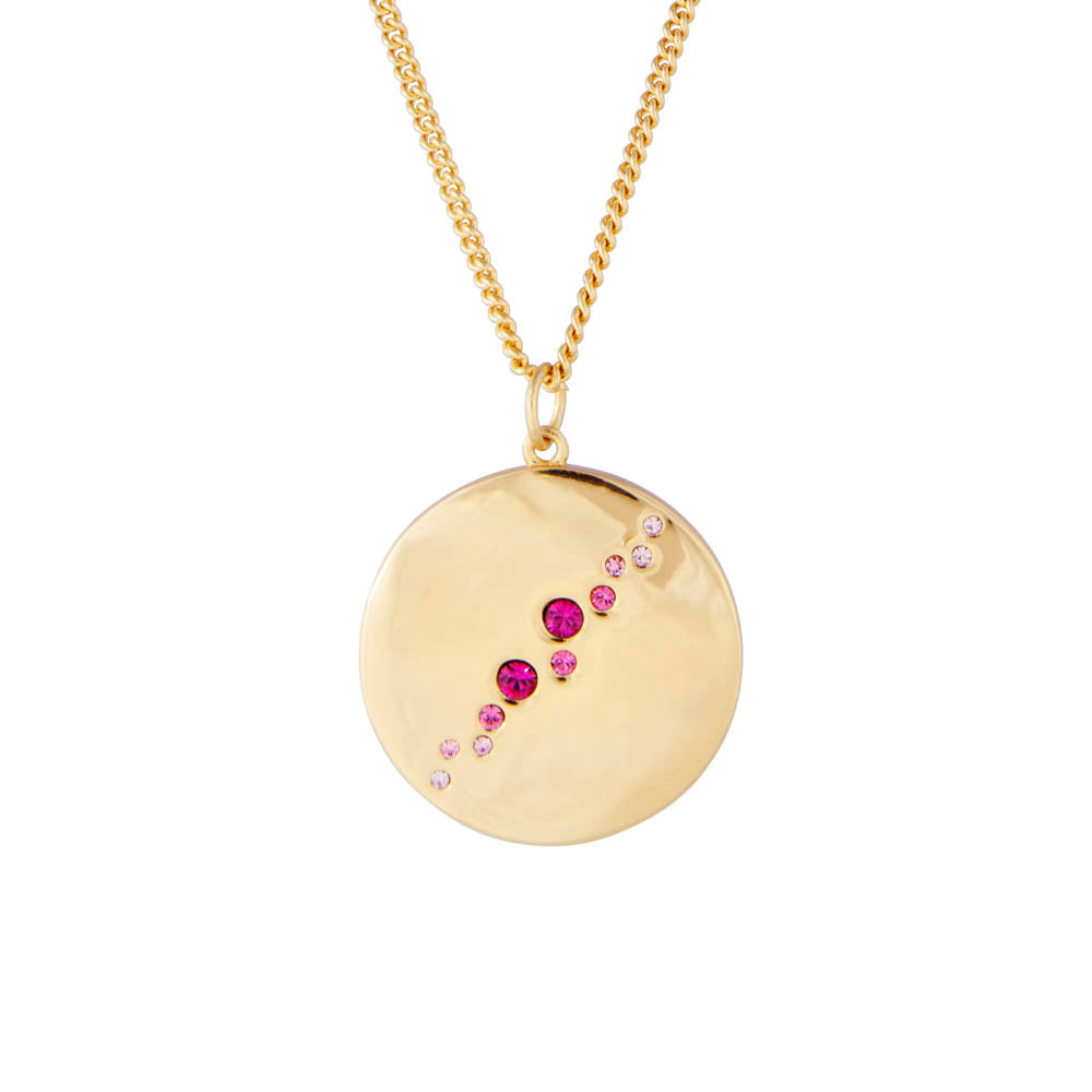 PINK OMBRE PENDANT NECKLACE